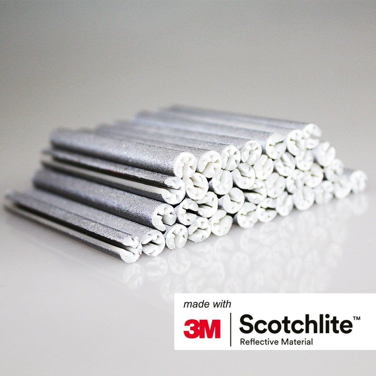 Close up image of stack of spoke reflectors
