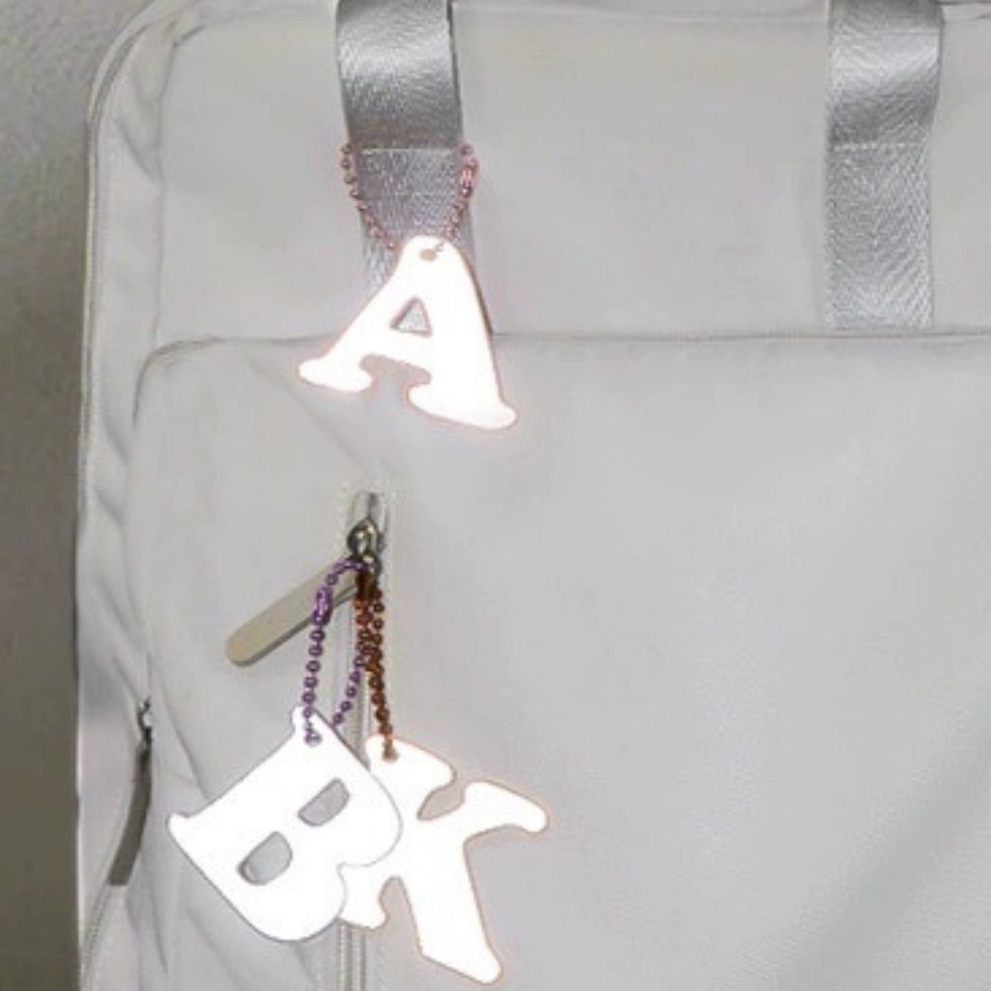 Reflective Letter Keyrings