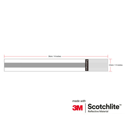 Image of reflective Arm/Leg Band dimentions. 