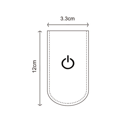 Drawing of dimentions of Clip on LED light 